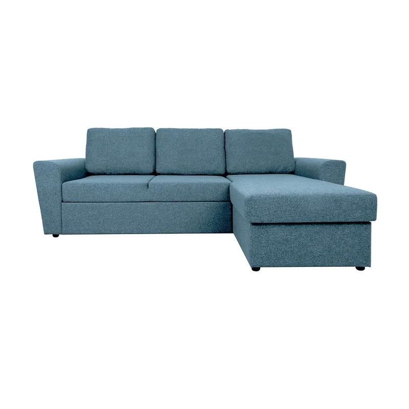 Hörnbäddsoffa Tjörnö - Ljusblå - Möbler - Vardagsrum - Bäddsoffor - Hörnbäddsoffa