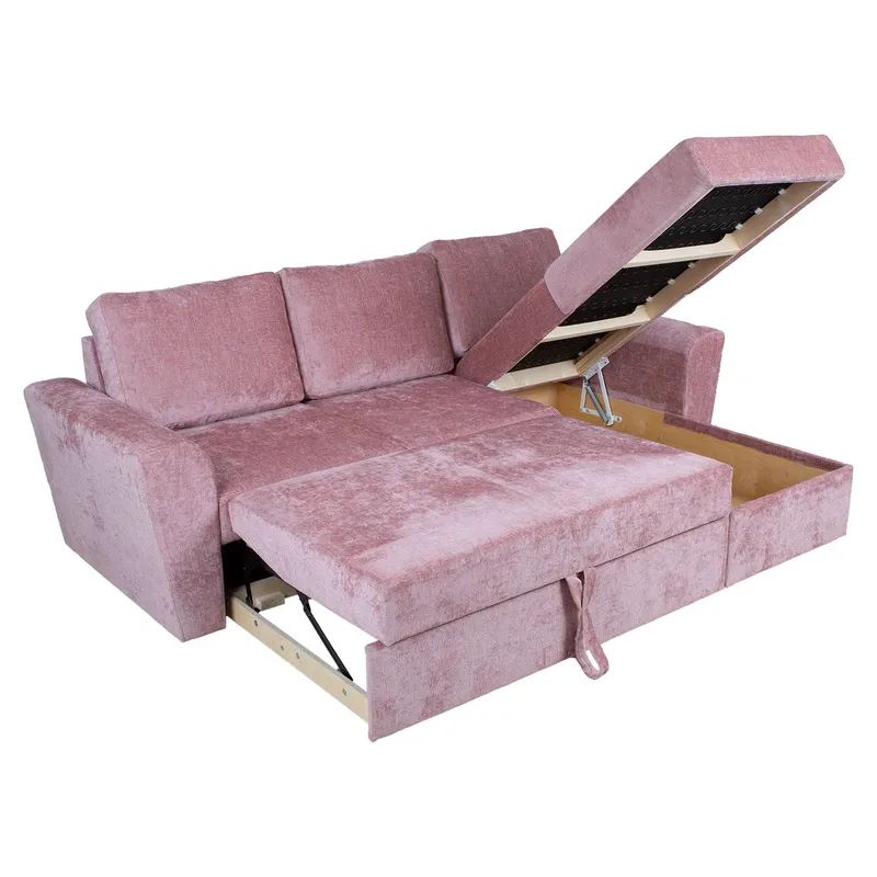Hörnbäddsoffa Tjörnö - Rosa - Möbler - Vardagsrum - Bäddsoffor