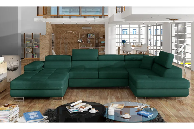 Vueltas Hörnbäddsoffa, Grön