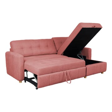 Hörnbäddsoffa Porsen - Rosa - Möbler - Vardagsrum - Bäddsoffor