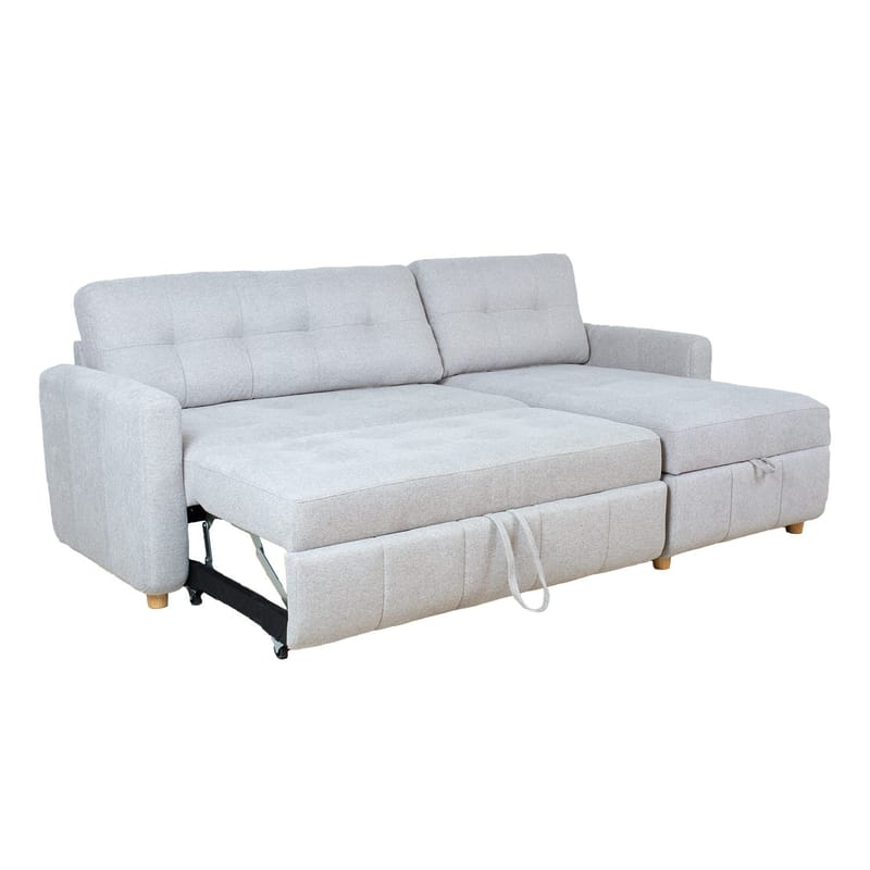 Hörnbäddsoffa Porsen - Grå - Möbler - Vardagsrum - Bäddsoffor - Hörnbäddsoffa