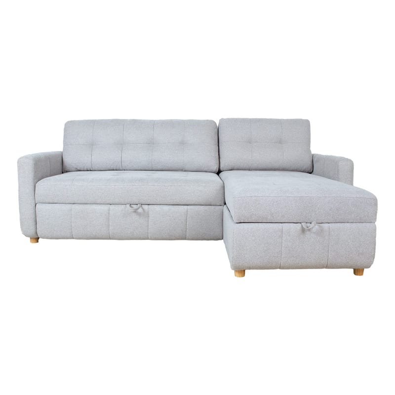 Hörnbäddsoffa Porsen - Grå - Möbler - Vardagsrum - Bäddsoffor - Hörnbäddsoffa