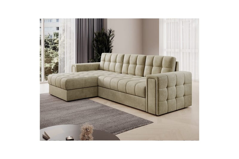 Hörnsoffa Eltap Blenvi 260x150x82 cm - Monolith 04, Beige - Möbler - Vardagsrum - Bäddsoffor
