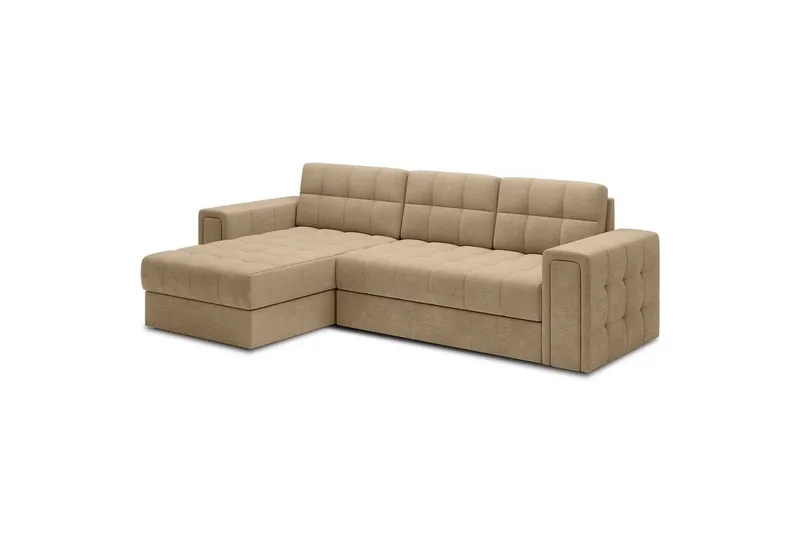 Hörnsoffa Eltap Blenvi 260x150x82 cm - Monolith 09, Beige - Möbler - Vardagsrum - Bäddsoffor