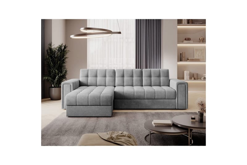 Hörnsoffa Eltap Blenvi 260x150x82 cm - Monolith 84, Grå - Möbler - Vardagsrum - Bäddsoffor