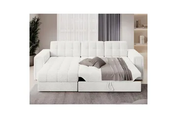 Hörnsoffa Eltap Blenvi 260x150x82 cm - Royal 01, Vit - Möbler - Vardagsrum - Bäddsoffor