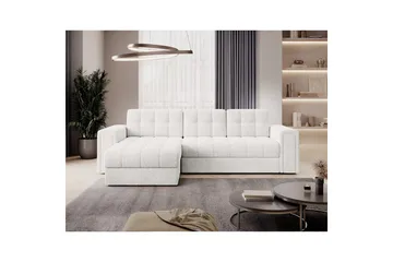 Hörnsoffa Eltap Blenvi 260x150x82 cm - Royal 01, Vit - Möbler - Vardagsrum - Bäddsoffor