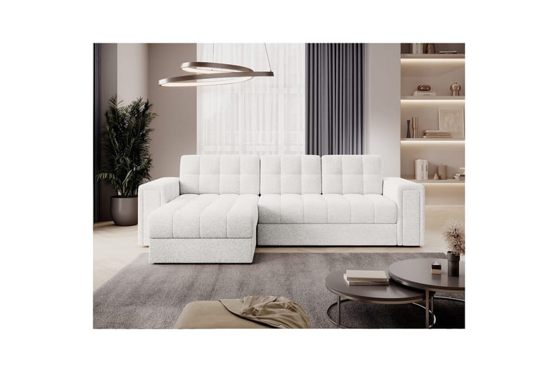 Hörnsoffa Eltap Blenvi 260x150x82 cm - Royal 01, Vit - Möbler - Vardagsrum - Bäddsoffor