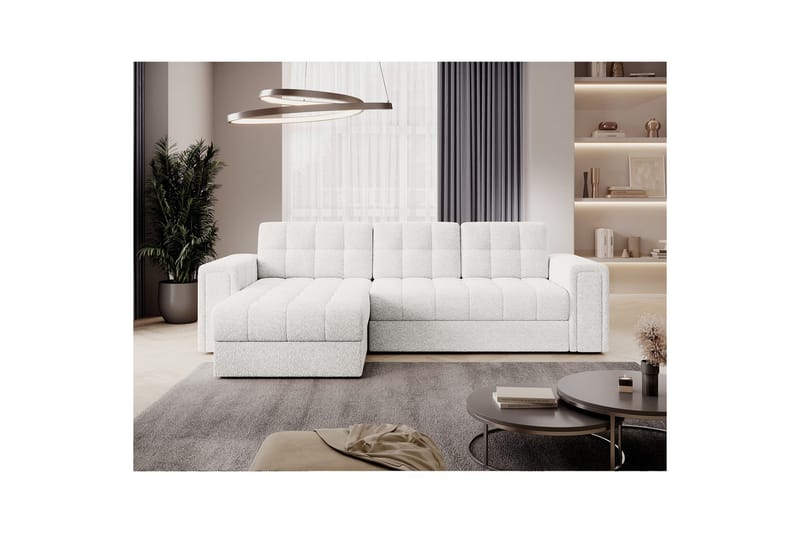 Hörnsoffa Eltap Blenvi 260x150x82 cm - Royal 01, Vit - Möbler - Vardagsrum - Bäddsoffor