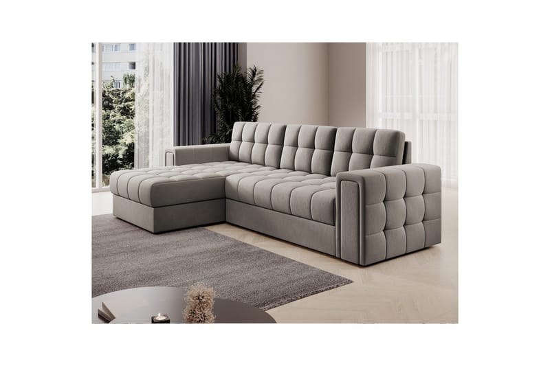 Hörnsoffa Eltap Blenvi 260x150x82 cm - Sola 18, Beige - Möbler - Vardagsrum - Bäddsoffor