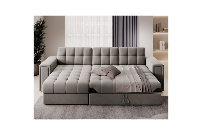 Hörnsoffa Eltap Blenvi 260x150x82 cm - Sola 18, Beige - Möbler - Vardagsrum - Bäddsoffor