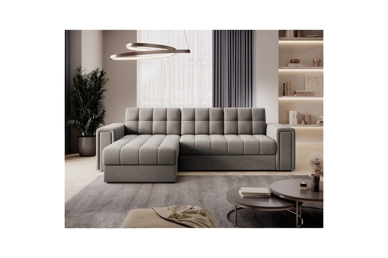 Hörnsoffa Eltap Blenvi 260x150x82 cm - Sola 18, Beige - Möbler - Vardagsrum - Bäddsoffor