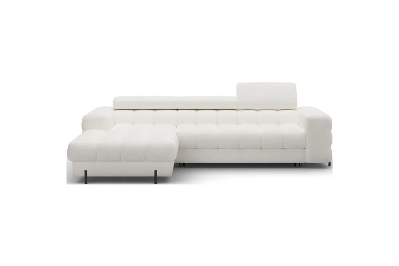 Hörnsoffa Eltap Felro 285x181x93 cm - Amore 01, Vit, Vänster - Möbler - Vardagsrum - Bäddsoffor
