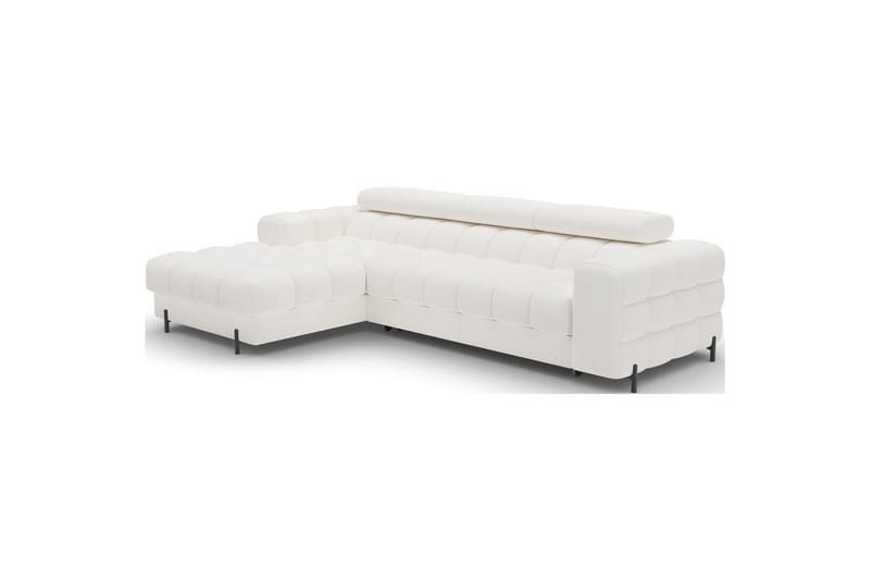 Hörnsoffa Eltap Felro 285x181x93 cm - Amore 01, Vit, Vänster - Möbler - Vardagsrum - Bäddsoffor
