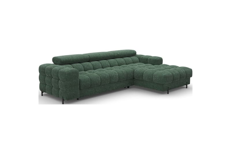 Hörnsoffa Eltap Felro 285x181x93 cm - Amore 35, Grön, Höger - Möbler - Vardagsrum - Bäddsoffor