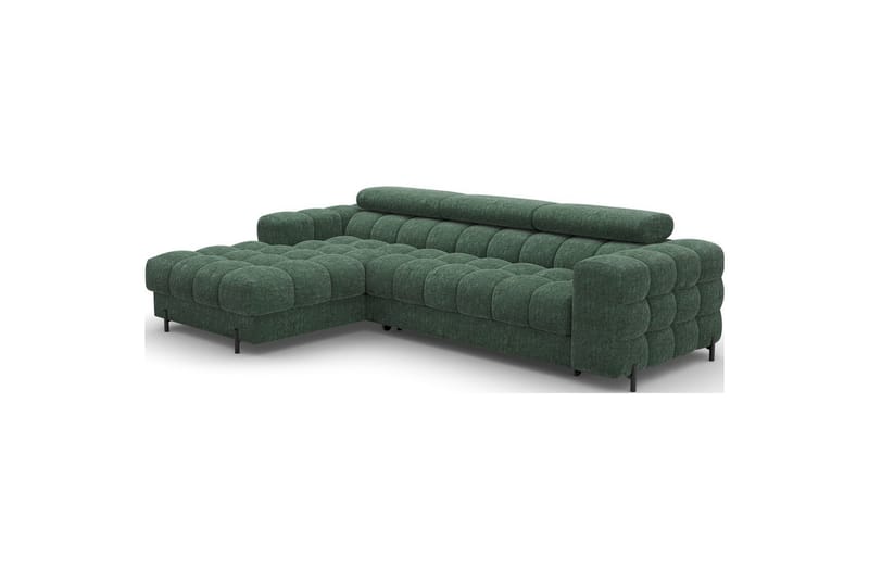 Hörnsoffa Eltap Felro 285x181x93 cm - Amore 35, Grön, Vänster - Möbler - Vardagsrum - Bäddsoffor