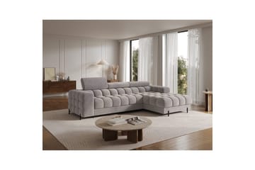 Hörnsoffa Eltap Felro 285x181x93 cm - Aura 04, Grå, Höger - Möbler - Vardagsrum - Bäddsoffor