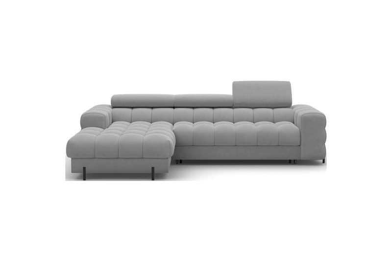 Hörnsoffa Eltap Felro 285x181x93 cm - Aura 04, Grå, Vänster - Möbler - Vardagsrum - Bäddsoffor