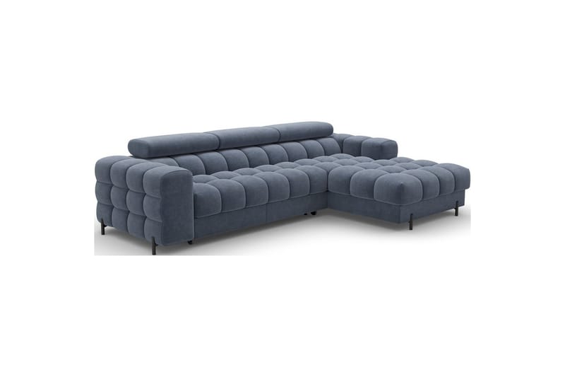 Hörnsoffa Eltap Felro 285x181x93 cm - Aura 40, Blå, Höger - Möbler - Vardagsrum - Bäddsoffor
