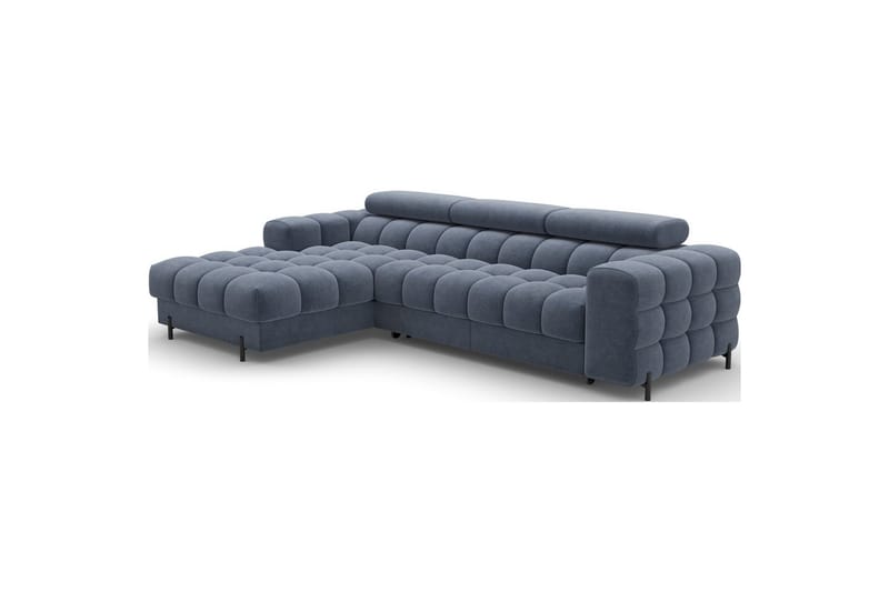 Hörnsoffa Eltap Felro 285x181x93 cm - Aura 40, Blå, Vänster - Möbler - Vardagsrum - Bäddsoffor