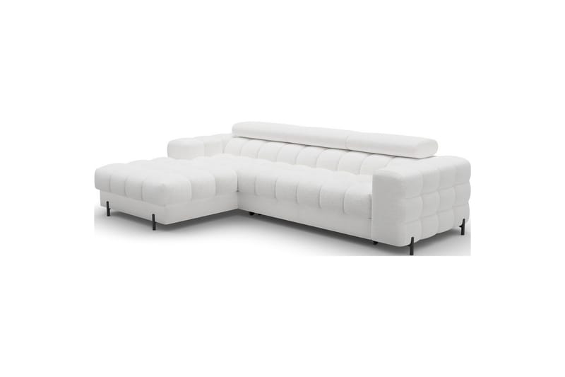 Hörnsoffa Eltap Felro 285x181x93 cm - Royal 01, Vit, Vänster - Möbler - Vardagsrum - Bäddsoffor