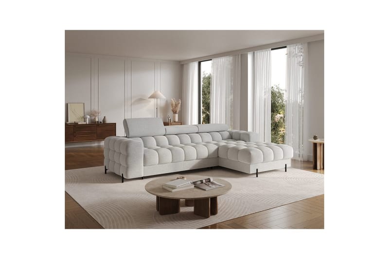 Hörnsoffa Eltap Felro 285x181x93 cm - Royal 03, Grå, Höger - Möbler - Vardagsrum - Bäddsoffor