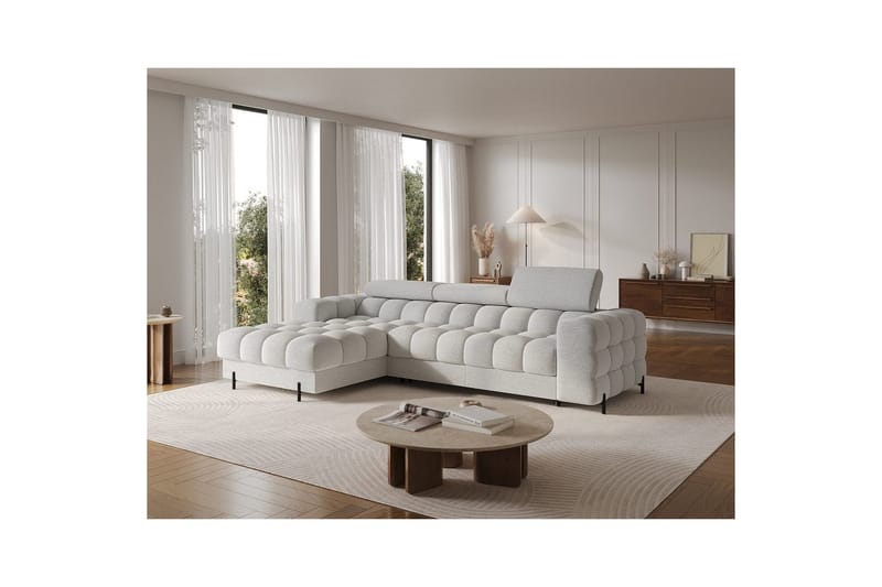 Hörnsoffa Eltap Felro 285x181x93 cm - Royal 03, Grå, Vänster - Möbler - Vardagsrum - Bäddsoffor