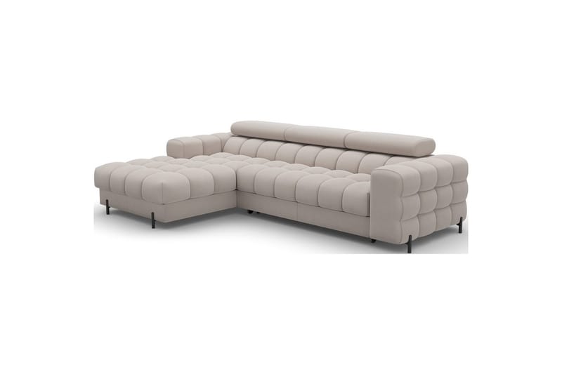 Hörnsoffa Eltap Felro 285x181x93 cm - Royal 18, Beige, Vänster - Möbler - Vardagsrum - Bäddsoffor