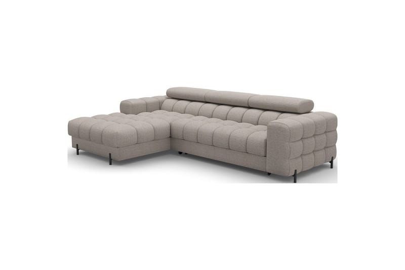 Hörnsoffa Eltap Felro 285x181x93 cm - Royal 20, Beige, Vänster - Möbler - Vardagsrum - Bäddsoffor