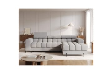 Hörnsoffa Eltap Felro 285x181x93 cm - Sola 04, Grå, Höger - Möbler - Vardagsrum - Bäddsoffor