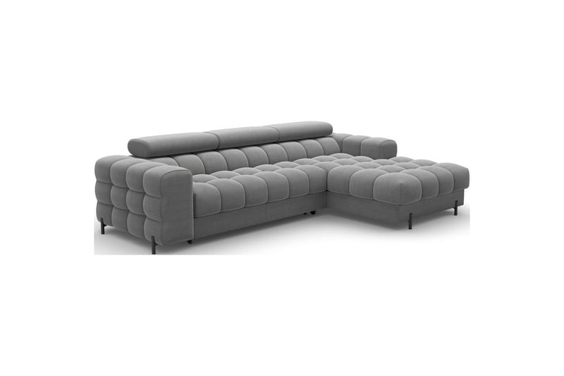 Hörnsoffa Eltap Felro 285x181x93 cm - Sola 06, Mörkgrå, Höger - Möbler - Vardagsrum - Bäddsoffor