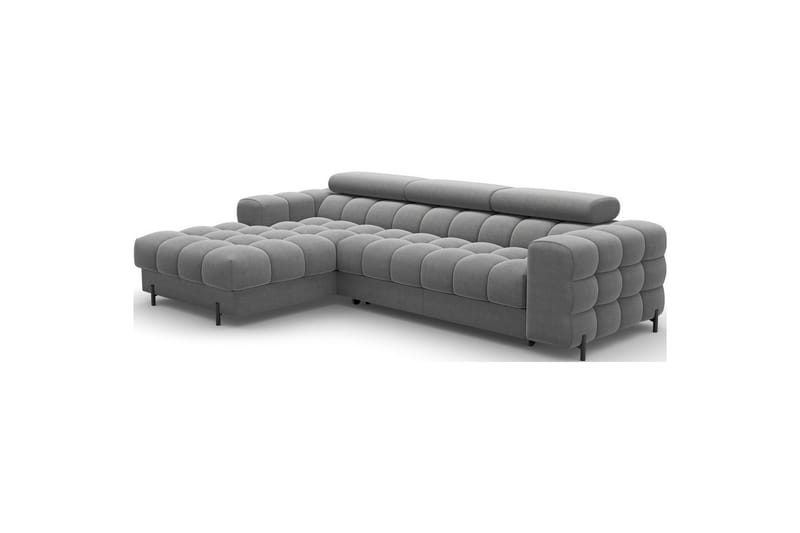 Hörnsoffa Eltap Felro 285x181x93 cm - Sola 06, Mörkgrå, Vänster - Möbler - Vardagsrum - Bäddsoffor
