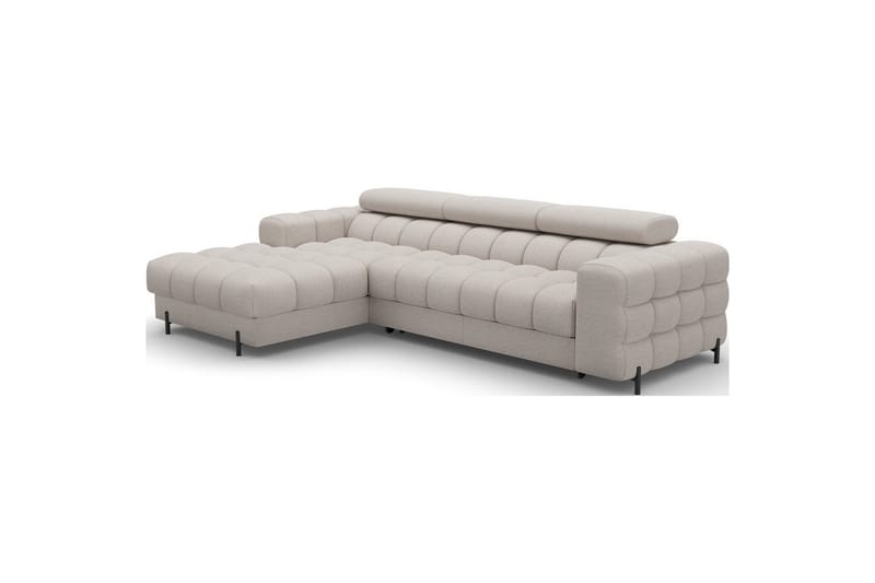 Hörnsoffa Eltap Felro 285x181x93 cm - Sola 18, Beige, Vänster - Möbler - Vardagsrum - Bäddsoffor