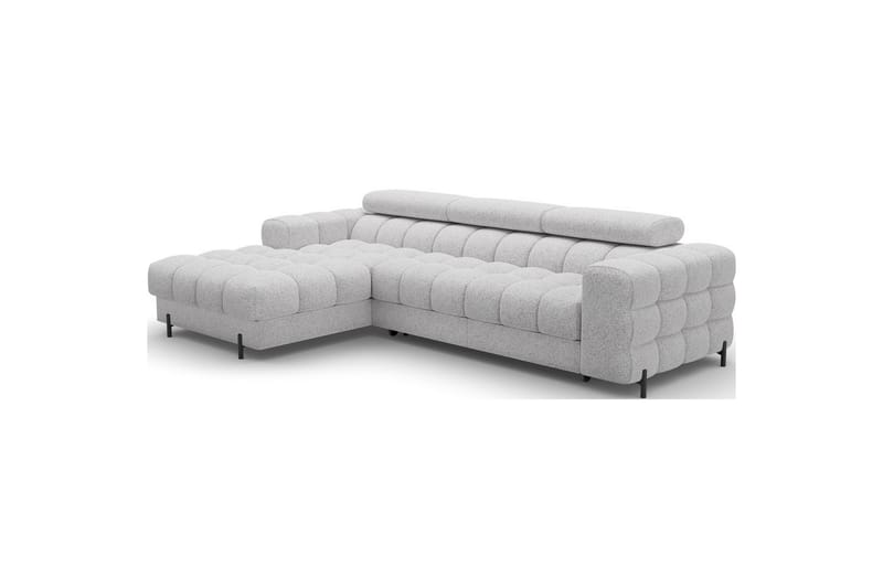 Hörnsoffa Eltap Felro 285x181x93 cm - Pellerito 03, Grå, Vänster - Möbler - Vardagsrum - Bäddsoffor