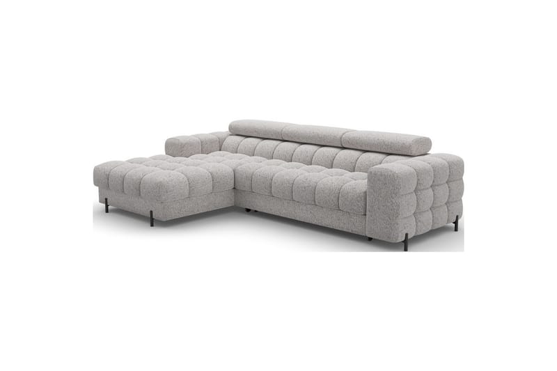 Hörnsoffa Eltap Felro 285x181x93 cm - Pellerito 20, Grå, Vänster - Möbler - Vardagsrum - Bäddsoffor