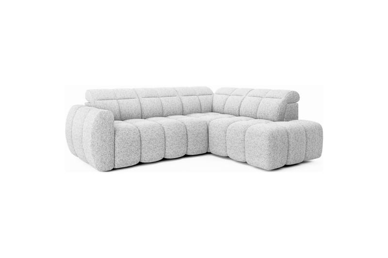 Hörnsoffa Eltap Flconn 258x208x107 cm - Korallin 01, Grå, Höger - Möbler - Vardagsrum - Bäddsoffor