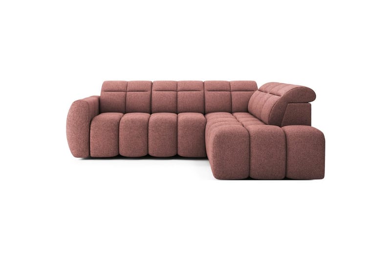 Hörnsoffa Eltap Flconn 258x208x107 cm, Paolli 24, Rosa, Höger