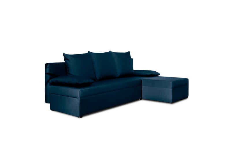 Hörnsoffa Eltap Gino 201x143x90 cm - Nube 40, Blå - Möbler - Vardagsrum - Bäddsoffor