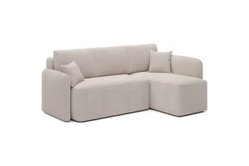Hörnsoffa Eltap Hadson 206x150x89 cm - Jarell 18, Ljusbeige, Höger - Möbler - Vardagsrum - Bäddsoffor