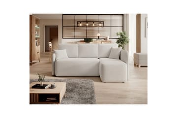 Hörnsoffa Eltap Hadson 206x150x89 cm - Royal 01, Vit, Höger - Möbler - Vardagsrum - Bäddsoffor