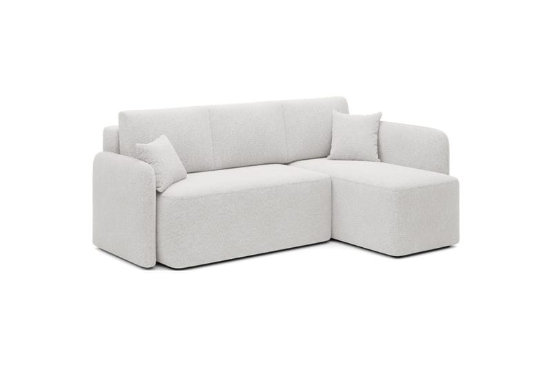 Hörnsoffa Eltap Hadson 206x150x89 cm - Royal 01, Vit, Höger - Möbler - Vardagsrum - Bäddsoffor