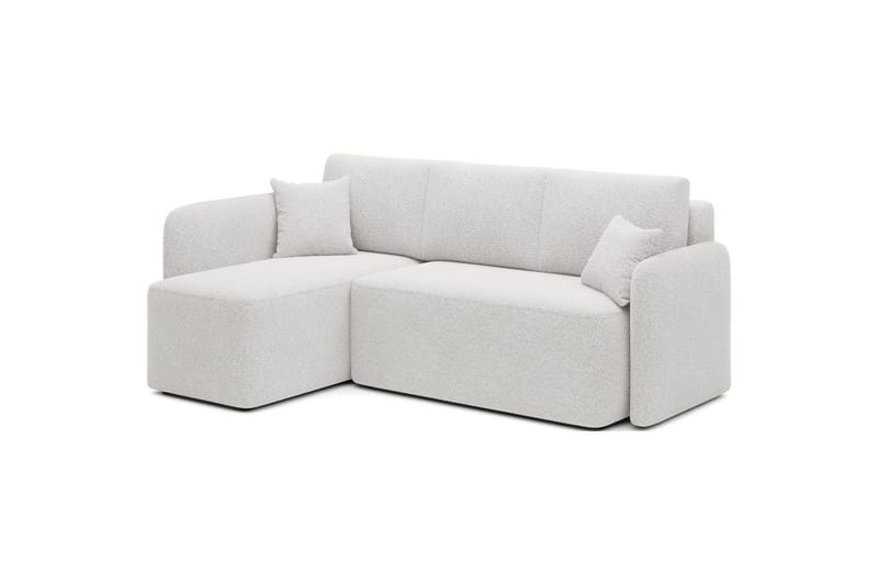 Hörnsoffa Eltap Hadson 206x150x89 cm - Royal 01, Vit, Vänster - Möbler - Vardagsrum - Bäddsoffor