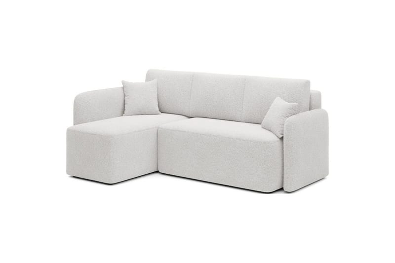Hörnsoffa Eltap Hadson 206x150x89 cm - Royal 01, Vit, Vänster - Möbler - Vardagsrum - Bäddsoffor