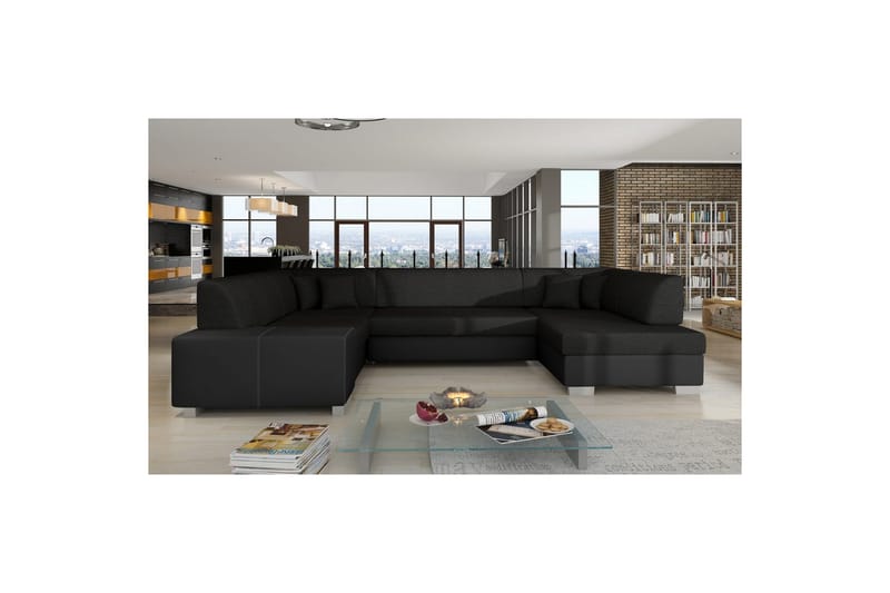 Hörnsoffa Eltap Havana 322x204x72 cm - Sawana 14, Soft 11, Svart, Höger - Möbler - Vardagsrum - Bäddsoffor - Hörnbäddsoffa