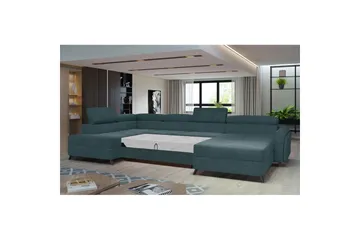 Hörnsoffa Eltap Josette 360x200x92 cm - Grande 75, Grön, Vänster - Möbler - Vardagsrum - Bäddsoffor - U bäddsoffa