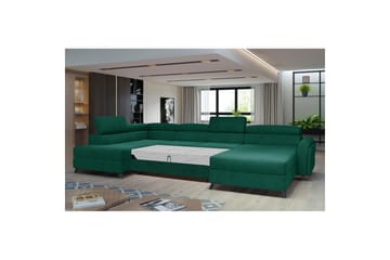 Hörnsoffa Eltap Josette 360x200x92 cm - Monolit 37, Grön, Vänster - Möbler - Vardagsrum - Bäddsoffor - U bäddsoffa