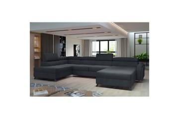 Hörnsoffa Eltap Josette 360x200x92 cm - Monolith 97, Mörkgrå, Vänster - Möbler - Vardagsrum - Bäddsoffor - U bäddsoffa