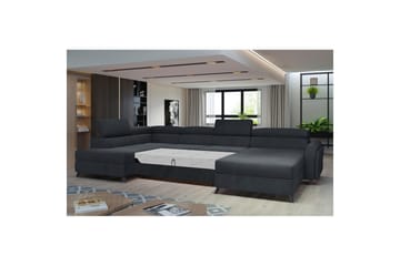 Hörnsoffa Eltap Josette 360x200x92 cm - Monolith 97, Mörkgrå, Vänster - Möbler - Vardagsrum - Bäddsoffor - U bäddsoffa