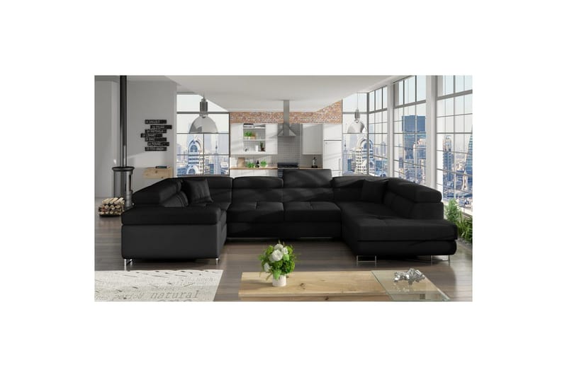 Hörnsoffa Eltap Letto 340x202x90 cm - Sawana 14, Soft 11, Höger - Möbler - Vardagsrum - Bäddsoffor - Hörnbäddsoffa