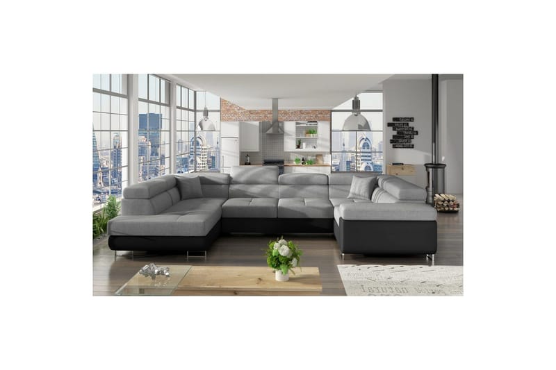 Hörnsoffa Eltap Letto 340x202x90 cm - Sawana 21, Soft 11, Vänster - Möbler - Vardagsrum - Bäddsoffor - Hörnbäddsoffa